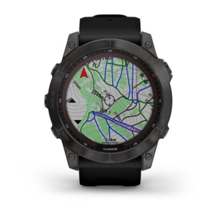 Smart годинник Garmin fenix 7X Sapph Sol Carbon Gray DLC Ti w/Black, GPS (010-02541-11) фото №4
