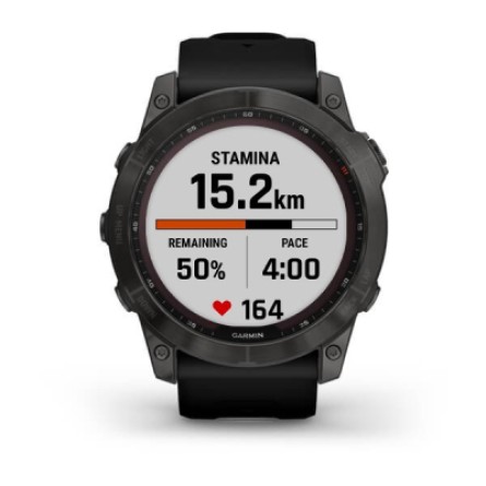 Smart годинник Garmin fenix 7X Sapph Sol Carbon Gray DLC Ti w/Black, GPS (010-02541-11) фото №6