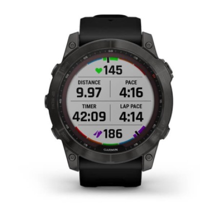 Smart годинник Garmin fenix 7X Sapph Sol Carbon Gray DLC Ti w/Black, GPS (010-02541-11) фото №9