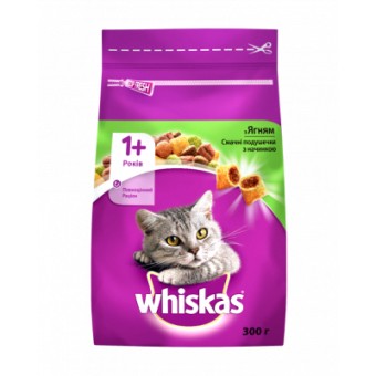 Зображення Сухий корм для котів Whiskas з ягням 300 г (5900951305719)