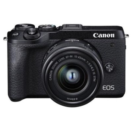 Цифрова фотокамера Canon EOS M6 Mark II   15-45 IS STM   EVF Kit Black (3611C053) фото №8