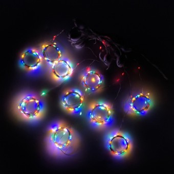 Зображення Гірлянда Novogod`ko штора на медной проволоке, 280 LED, Color, 3*2,8 м (974224)