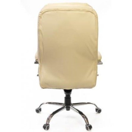 Офісне крісло АКЛАС Тироль CH MB кожа натур. бежевое (12443) фото №5