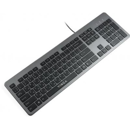 Клавіатура Vinga KB735 black-grey фото №2