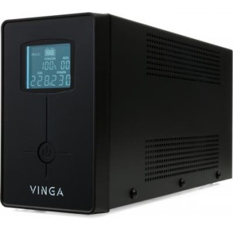 Зображення Джерело безперебійного живлення Vinga LCD 600VA metal case with USB (VPC-600MU)