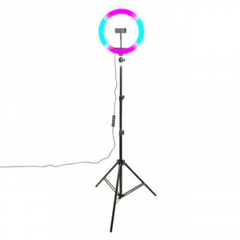 Зображення Набір блогера XoKo BS-600, stand 65-185cm with RGB LED lamp 26cm (BS-600)