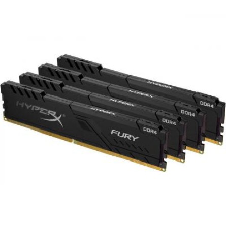 Модуль пам'яті для комп'ютера  DDR4 64GB (4x16GB) 3200 MHz Fury Black  (HX432C16FB4K4/64) фото №2