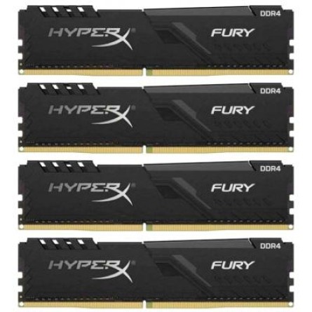 Модуль пам'яті для комп'ютера  DDR4 64GB (4x16GB) 3200 MHz Fury Black  (HX432C16FB4K4/64)