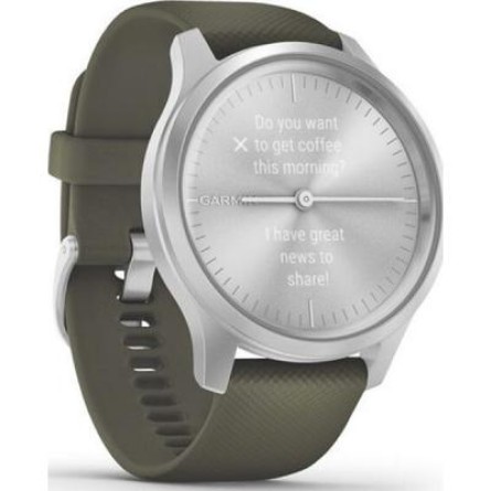 Smart часы  vivomove Style, Silver, Moss, Silicone (010-02240-21) фото №3