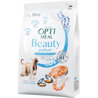 Зображення Сухий корм для собак Optimeal Beauty Podium беззерновий на основі морепродуктів 1.5 кг (4820215366830)