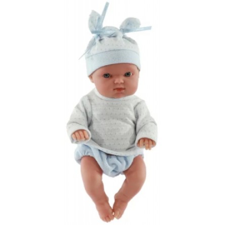 Лялька Antonio Juan Пупс  Муфлі в блакитному з м'яким вініловим тілом 21 см (3903) фото №3
