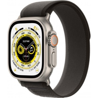 Зображення Smart годинник Apple Watch Ultra GPS   Cellular, 49mm Titanium Case with Black/Gray Trail Loop -M/L (MQFX3UL/