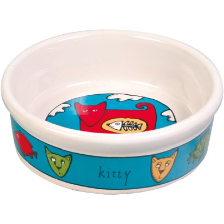 Посуд для котів Trixie Посуда для кошек  Миска керамическая 200 мл/12 см (в ассортименте) (4011905400815) фото №3