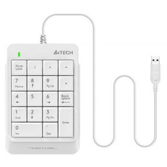 Зображення Клавіатура A4Tech K13P Fstyler Numeric Keypad White (FK13P (White))