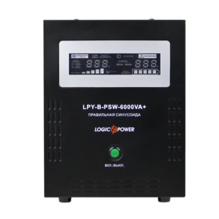 Джерело безперебійного живлення LogicPower LPY- B - PSW-6000VA , 48V (6615) фото №3