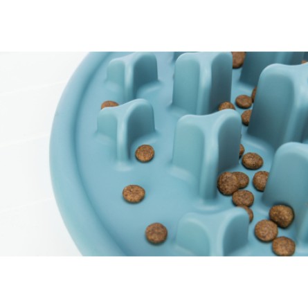 Посуд для котів Trixie Посуда для кошек  Коврик Pillars Медленное кормление d 35 см (голубой) (4011905250380) фото №4