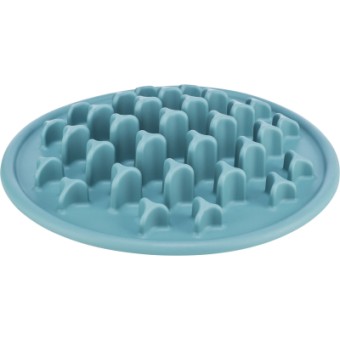 Изображение Посуд для котів Trixie Посуда для кошек  Коврик Pillars Медленное кормление d 35 см (голубой) (4011905250380)