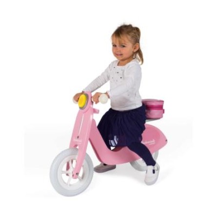 Велосипед дитячий Goki Ретро скутер рожевий фото №4