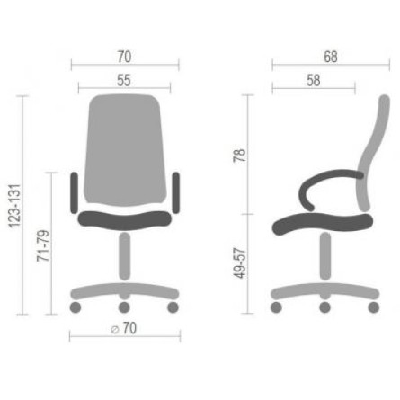 Офісне крісло АКЛАС Аризона Soft CH MB Черное (17980) фото №6