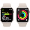 Смарт-годинник Apple Watch Series 9 GPS 45mm Starlight Aluminium Case with Starlight Sport Band - M/L (MR973QP/A) фото №8