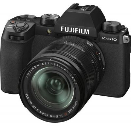 Цифрова фотокамера Fujifilm X-S10   XF 18-55mm F2.8-4.0 Kit Black (16674308)