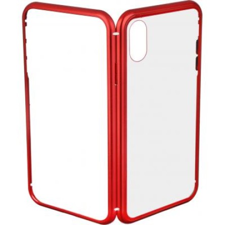 Чехол для телефона Armorstandart Magnetic Case 1 Gen. iPhone XS Clear/Red (ARM53388) фото №2