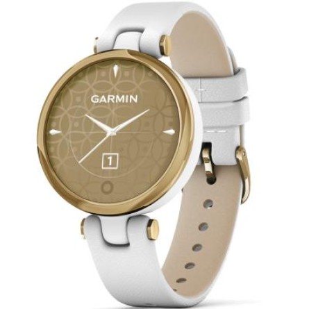 Smart годинник Garmin Lily, LightGold, White, Leather (010-02384-B3)