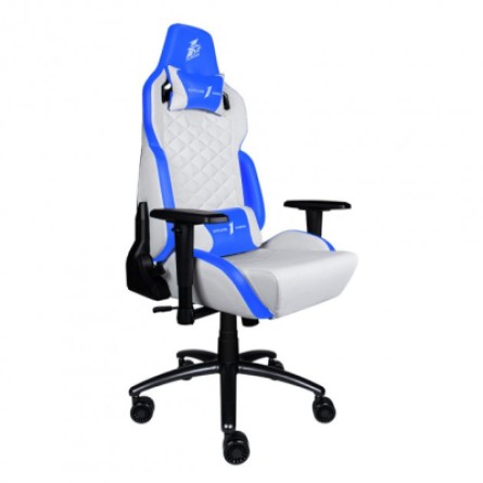 Геймерське крісло 1stPlayer DK2 Blue-White фото №4