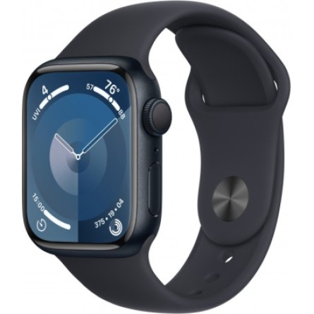 Смарт-часы Apple Watch Series 9 GPS 45mm Midnight Aluminium Case with Midnight Sport Band - M/L (MR9A3QP/A)