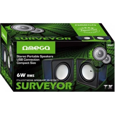 Акустична система OMEGA OG-01 SURVEYOR 6W black USB фото №3