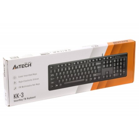 Клавиатура A4Tech KK-3 USB Black фото №4