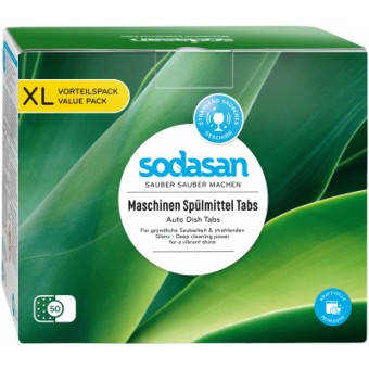 Зображення Таблетки для посудомийної машини Sodasan органические 50 шт. (4019886024563)