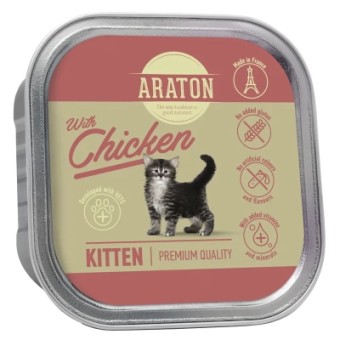 Зображення Вологий корм для котів ARATON Курка 85 г (KIK45695)