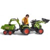 Електромобіль дитячий Falk Claas Axos трактор на педалях з причепом Зелений (3016201010233) (1010W) фото №3