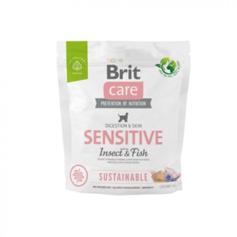 Изображение Сухий корм для собак Brit Care Dog Sustainable Sensitive Insect and Fish 1 кг (8595602559213)
