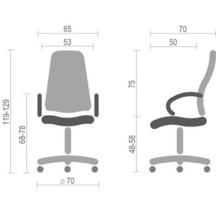 Офісне крісло АКЛАС Лацио EX MB Черное (07830) фото №6