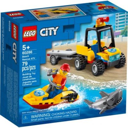 Конструктор Lego City Great Vehicles Вездеход пляжных спасателей 79 деталей (60286)