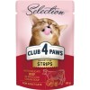 Вологий корм для котів Клуб 4 лапи Selection з яловичиною в крем супі з броколі 85 г (48202153681