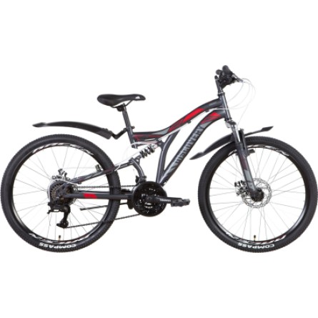 Discovery 24" Rocket AM2 DD рама-15" 2022 Grey/Red (OPS-DIS-24-294)