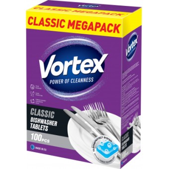 Зображення Таблетки для посудомийок Vortex Classic 100 шт. (4823071646597)