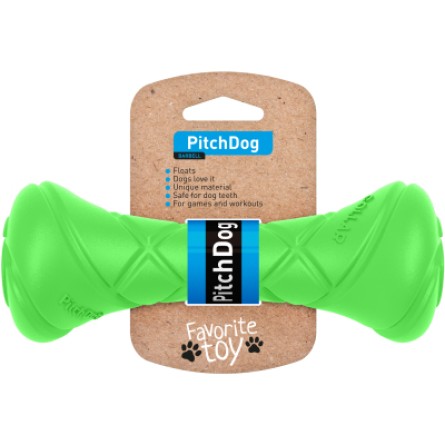 Іграшки для собак Collar PitchDog гантель для апортування 19 см салатова (62395) фото №3