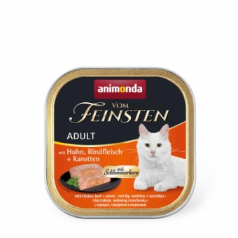 Изображение Вологий корм для котів Animonda Vom Feinsten Adult курка, яловичина та морква 100 г (4017721832625)