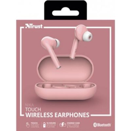 Навушники Trust Nika Touch True Wireless Pink (23704) фото №10