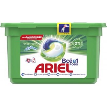 Зображення Капсули для прання Ariel Pods Все-в-1 Горный родник 12 шт. (4015600949709)