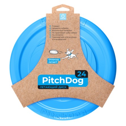 Іграшки для собак Collar РitchDog тарілка для апортування d:24 см голубая (62472) фото №3