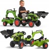Електромобіль дитячий Falk CLAAS Arion трактор на педалях з причепом Зелена (3016202040147) (2040N) фото №2