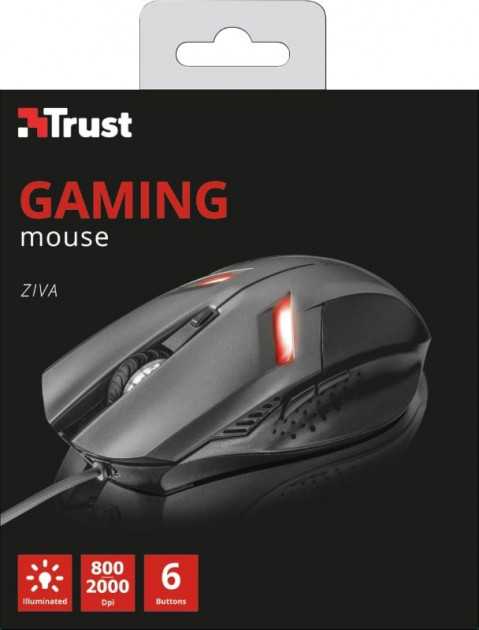 Компьютерная мыш Trust Ziva Gaming Black фото №6