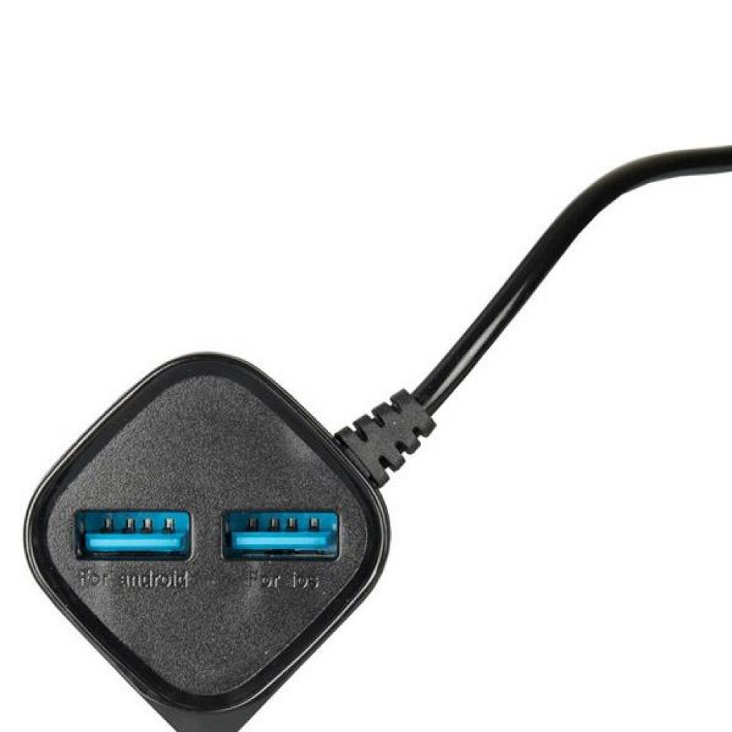 СЗУ Gelius Edition Auto ID 2 USB Cable Micro USB 2.4A Black фото №2