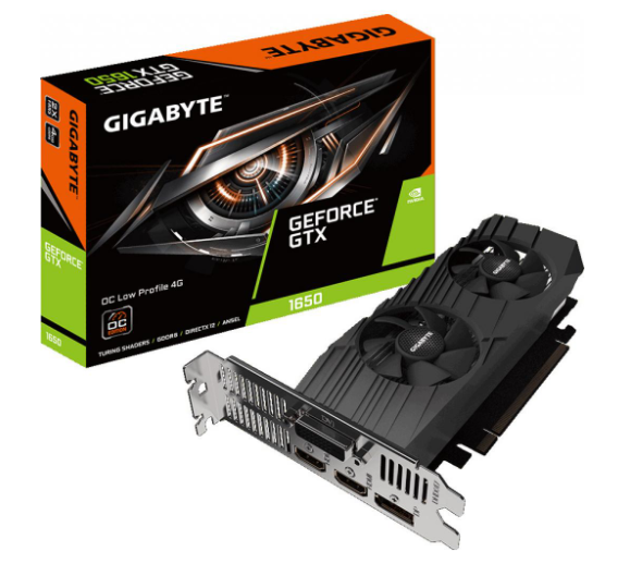 GigaByte GeForce GTX1650 4096Mb OC LP D6 (GV-N1656OC-4GL)