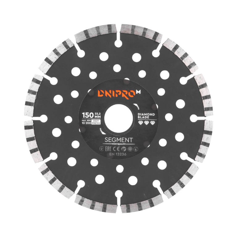 Круг відрізний Дніпро М 81952 000 Алмазний диск 150 (22,2 Сегмент)